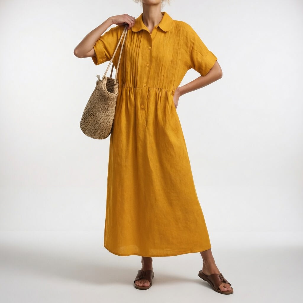 Rocío | Vestido camisero fluido de verano