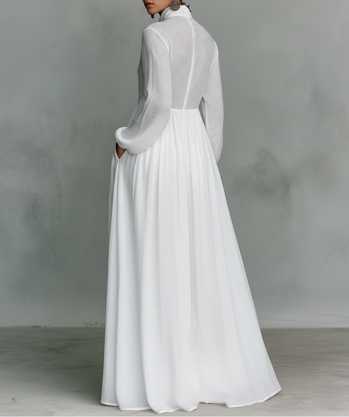 Sara | Vestido maxi minimalista refinado