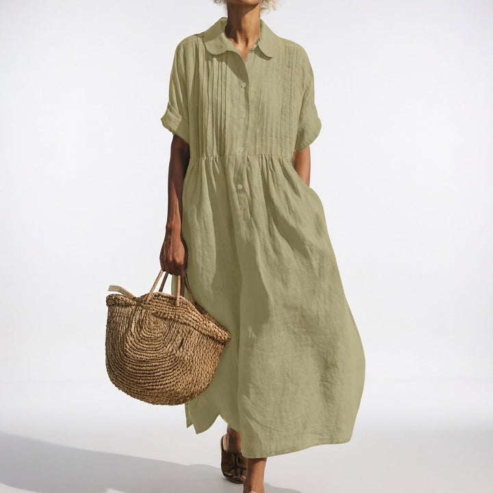 Rocío | Vestido camisero fluido de verano