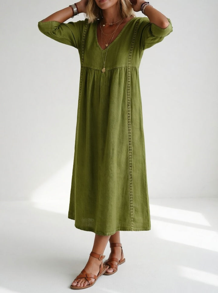 Clara | Vestido midi fluido casual elegante