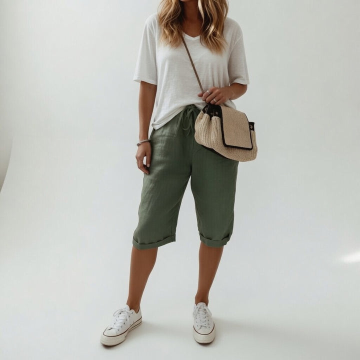 Alejandra | Bermuda 100% algodón estilo casual de verano