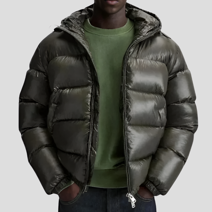 Genaro | Chaqueta Acolchada de Invierno de Hombre con Paneles