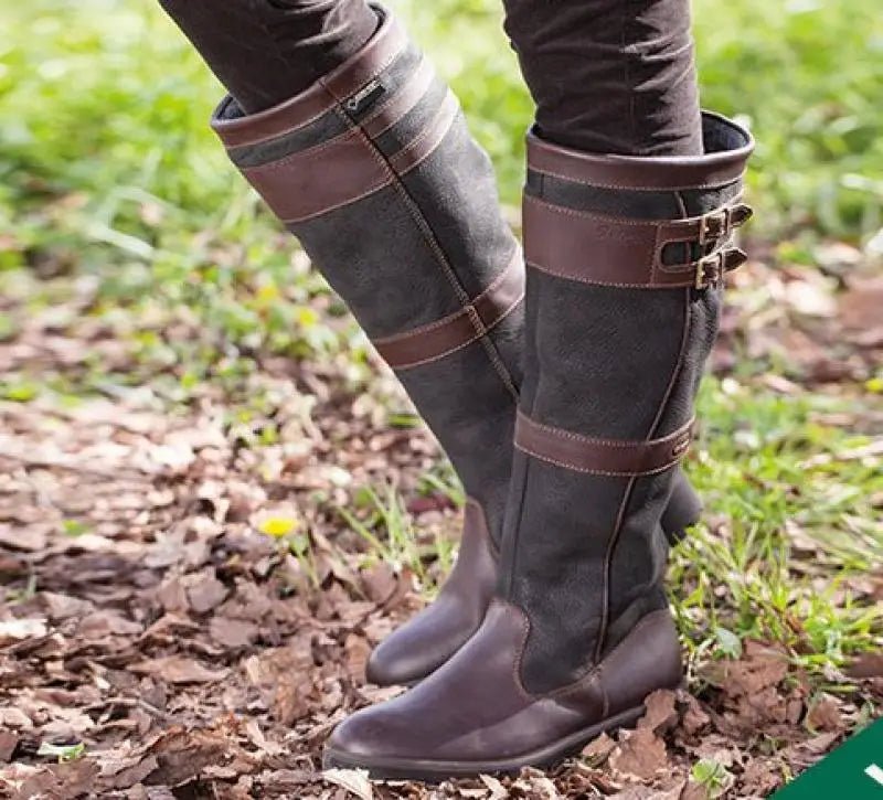 Laurencia | Botas Altas de Mujer Impermeables de Aspecto Piel