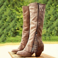 Faustina | Botas Altas de Mujer con Detalle de Encaje