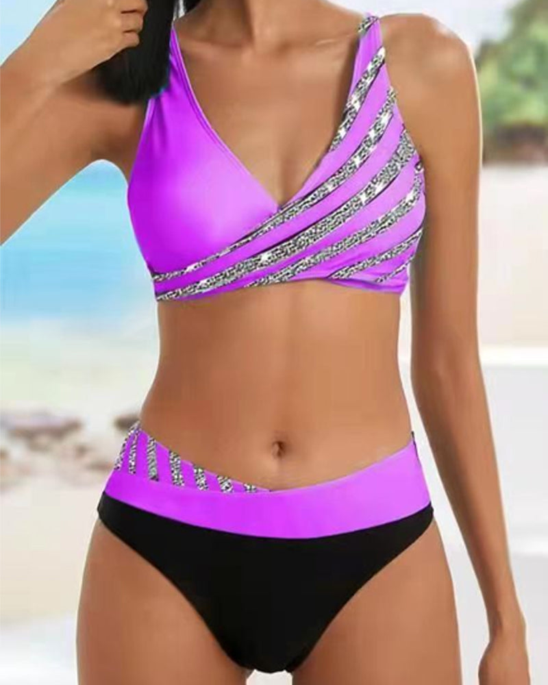 Isidora | Bikini estampado en tonos cálidos