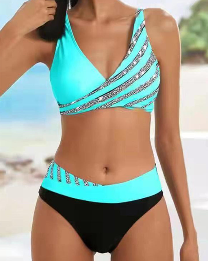 Isidora | Bikini estampado en tonos cálidos