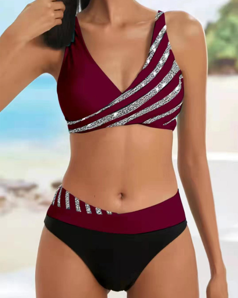 Isidora | Bikini estampado en tonos cálidos
