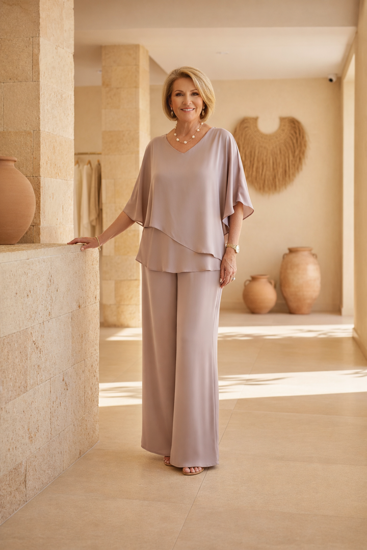 Martha | Conjunto de Pantalón Ancho sin Esfuerzo