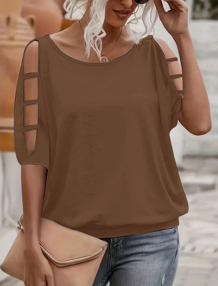 Blusa Adel con Hombros Descubiertos Blanca Elegante y Ligera
