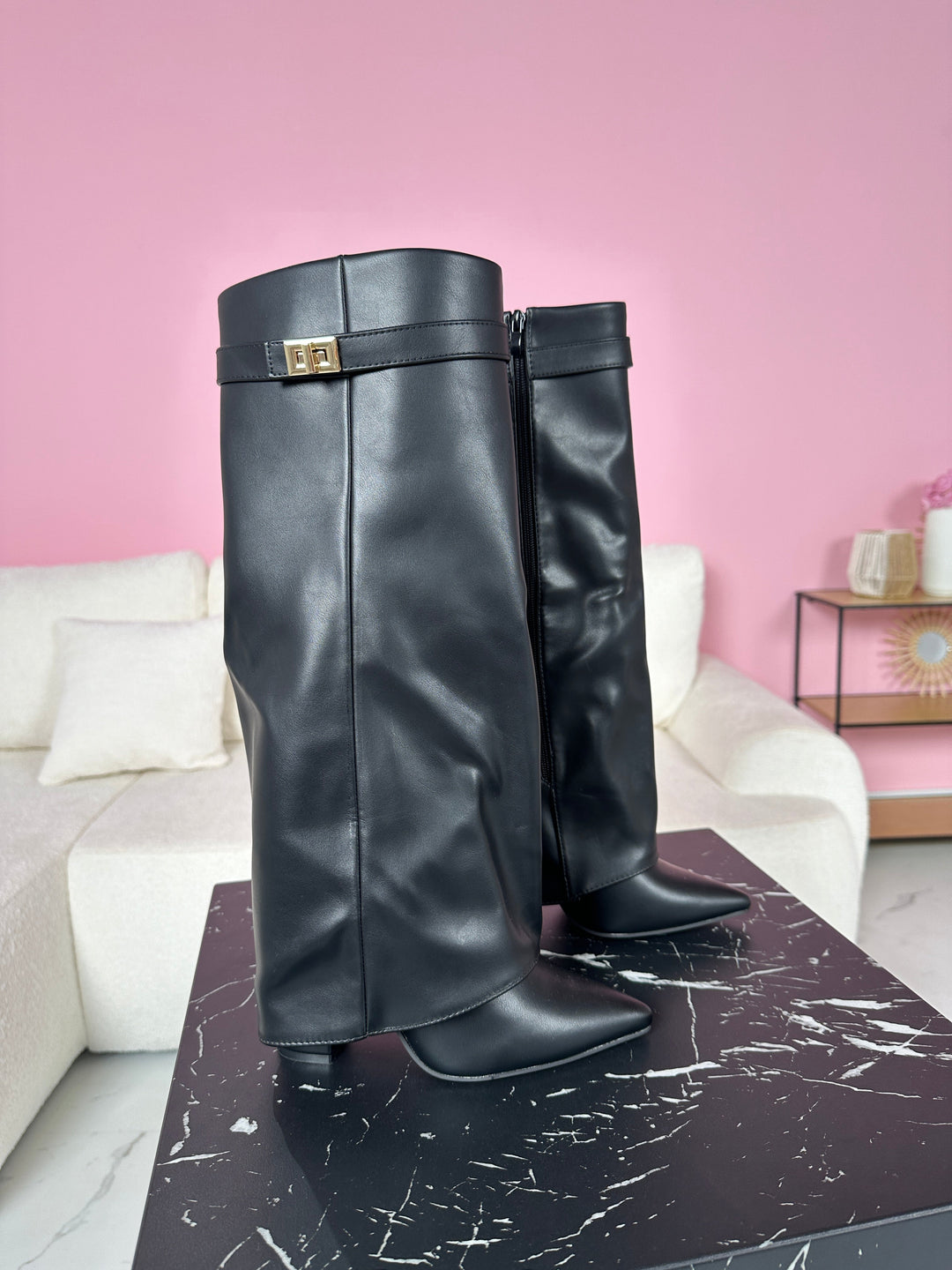 Gervasia | Botas Altas de Mujer de Piel con Hebilla
