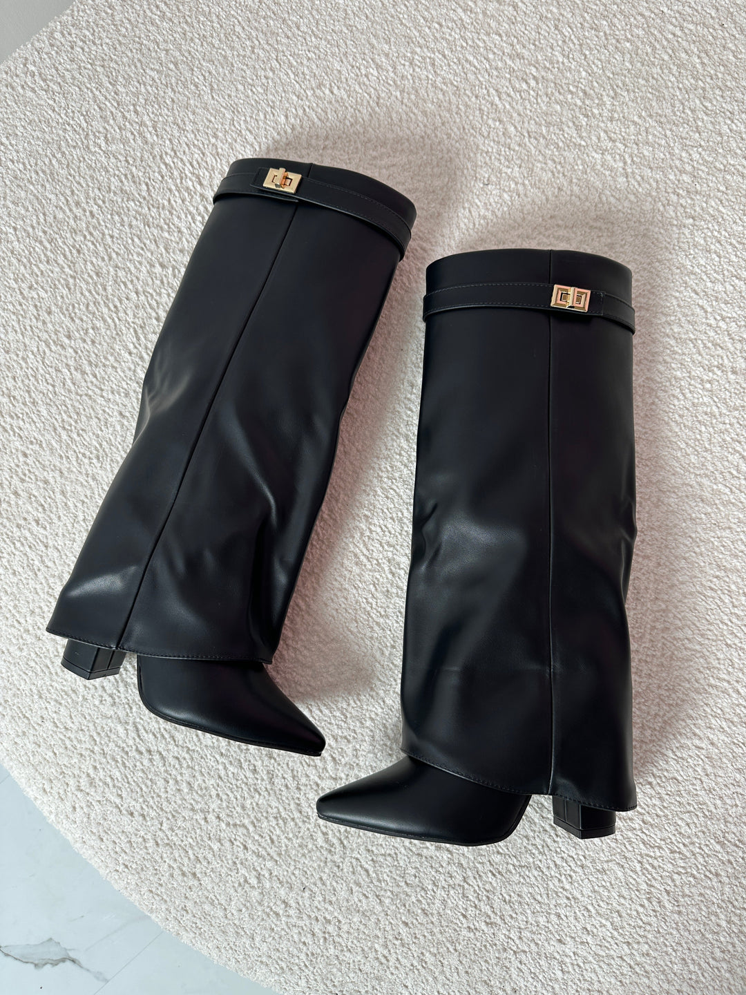 Gervasia | Botas Altas de Mujer de Piel con Hebilla