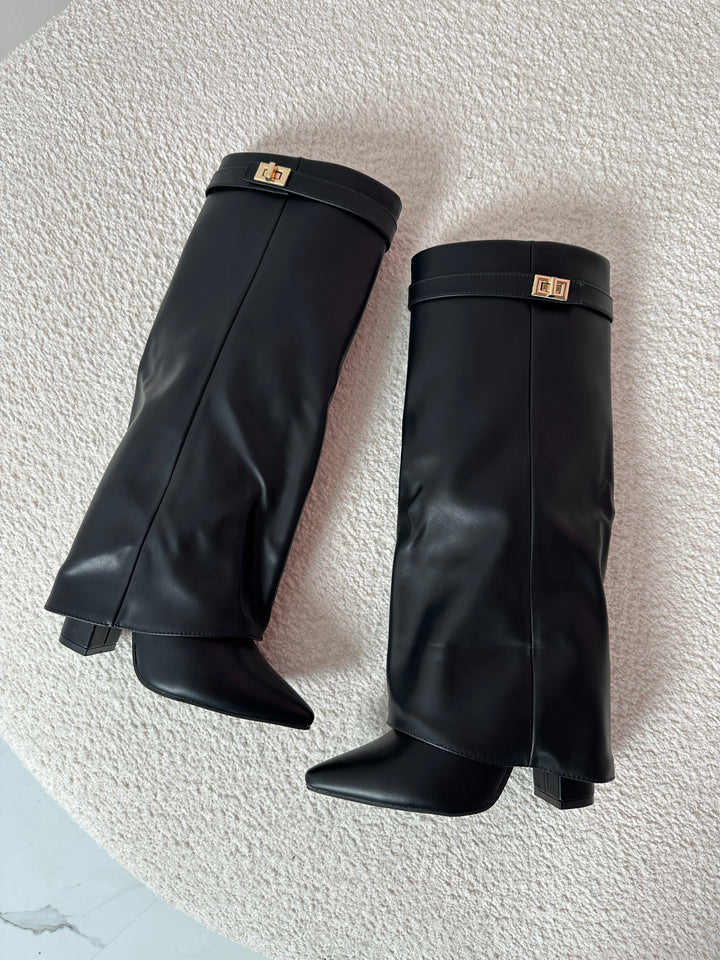 Gervasia | Botas Altas de Mujer de Piel con Hebilla