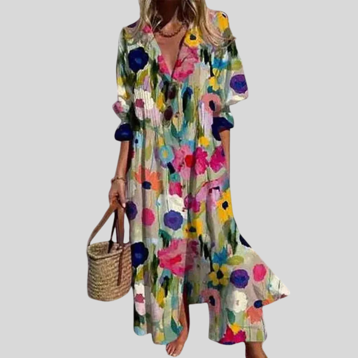 Francisca | Vestido Maxi Bohemio Elegante
