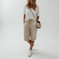 Alejandra | Bermuda 100% algodón estilo casual de verano