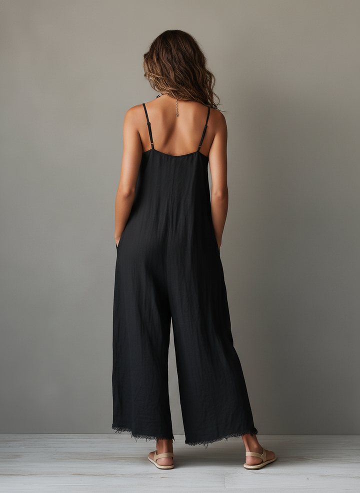 Lucía | Mono minimalista de lino para mujer