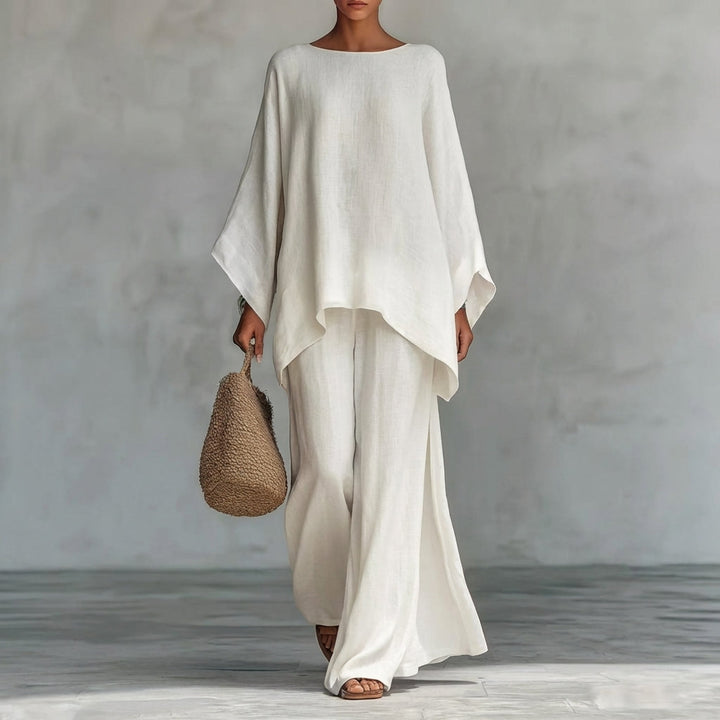Alba | Conjunto de Dos Piezas con mangas largas y pantalones anchos