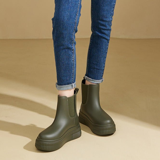 Valeriana | Botas de Lluvia Chelsea Impermeables con Plataforma