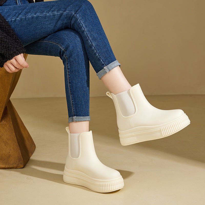 Valeriana | Botas de Lluvia Chelsea Impermeables con Plataforma