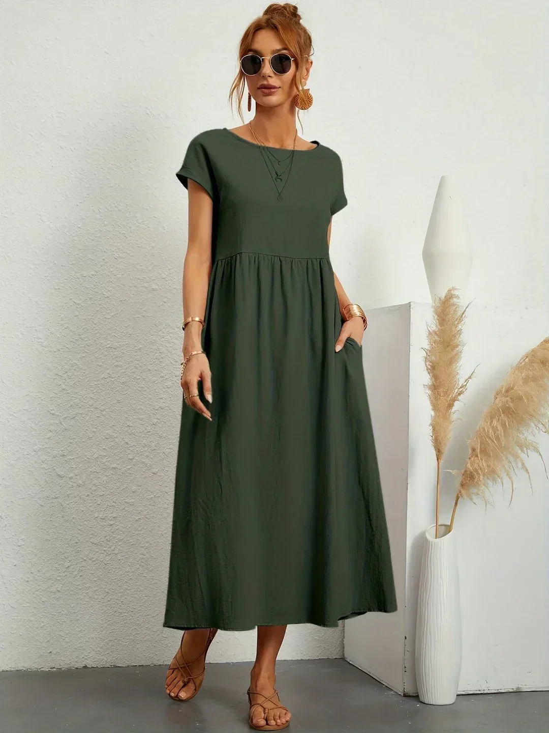 Camila | Vestido midi fluido de elegancia atemporal