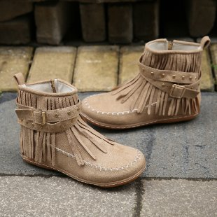 Ismenia | Botines Planos de Mujer con Flecos