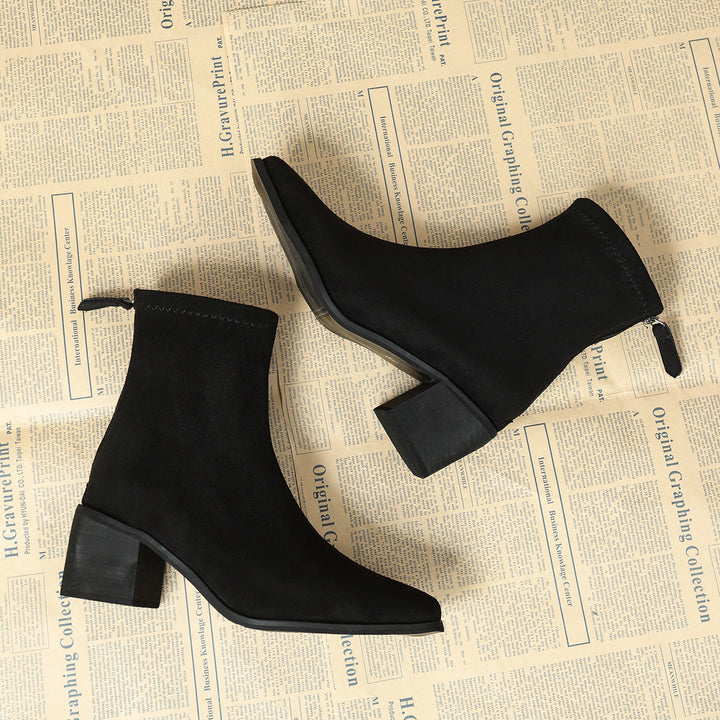Giuliana | Botines Elegantes en Ante
