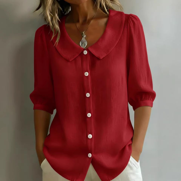 Maribel | Camisa Casual de Color Sólido