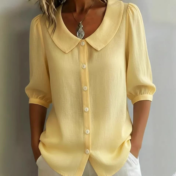 Maribel | Camisa Casual de Color Sólido