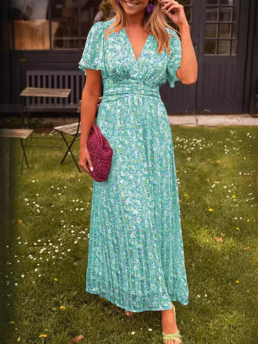 Rosario | Vestido largo fluido con flores