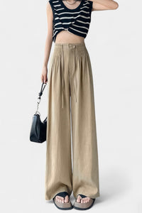 Ilyana | Pantalones de Cintura Alta y Pierna Ancha
