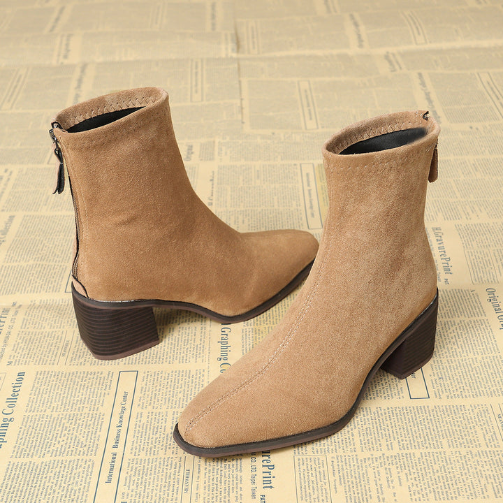 Giuliana | Botines Elegantes en Ante