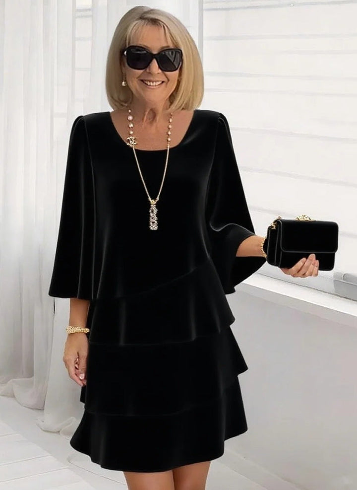 Asunción | Vestido midi elegante con volantes