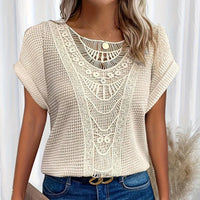 Paula | Top elegante con detalles de encaje