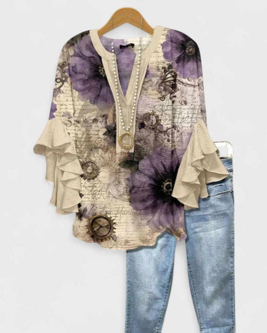 Beige estampado / 3XL