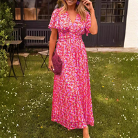 Rosario | Vestido largo fluido con flores
