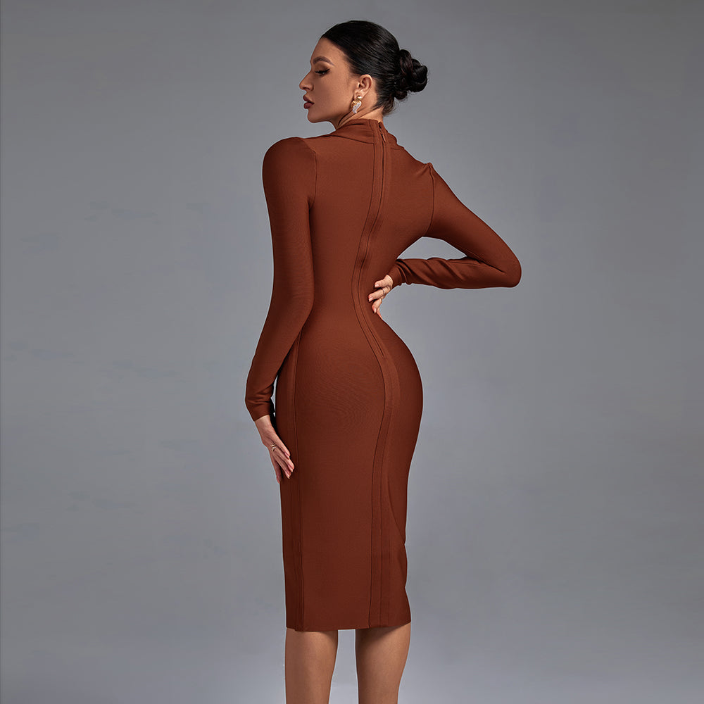 Samara | Vestido de Manga Longa con Escote en V