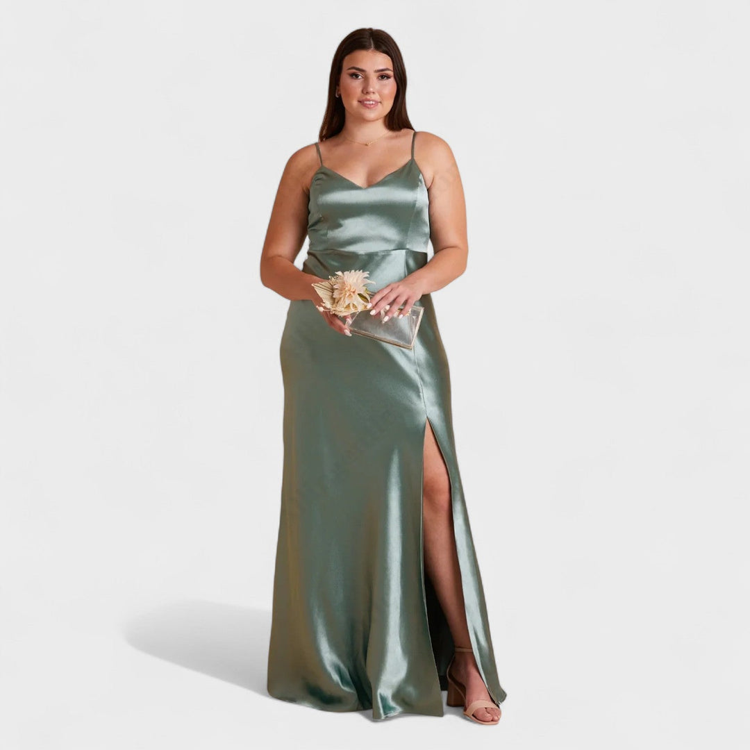 Lucía Satin - Vestido largo