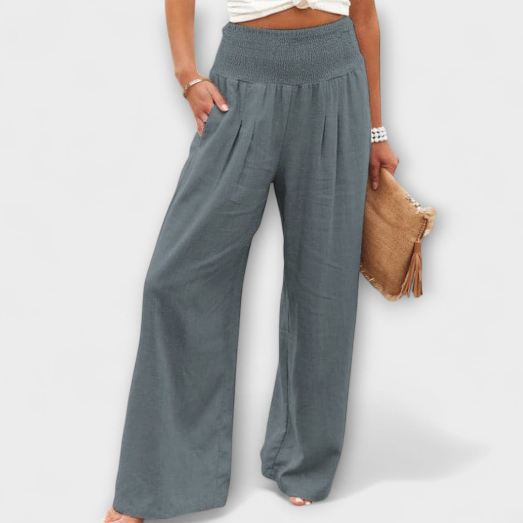 Macarena | Pantalón Holgado de Mujer de Talle Medio