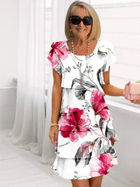 Aurora | Vestido elegante fluido con volantes