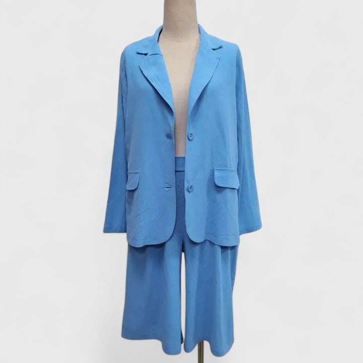 Herminia | Conjunto de Traje Elegante de 2 Piezas