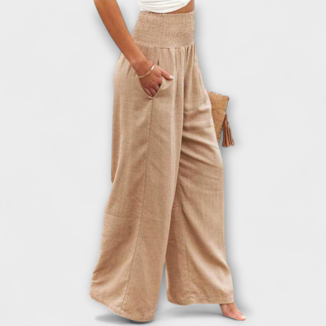Macarena | Pantalón Holgado de Mujer de Talle Medio