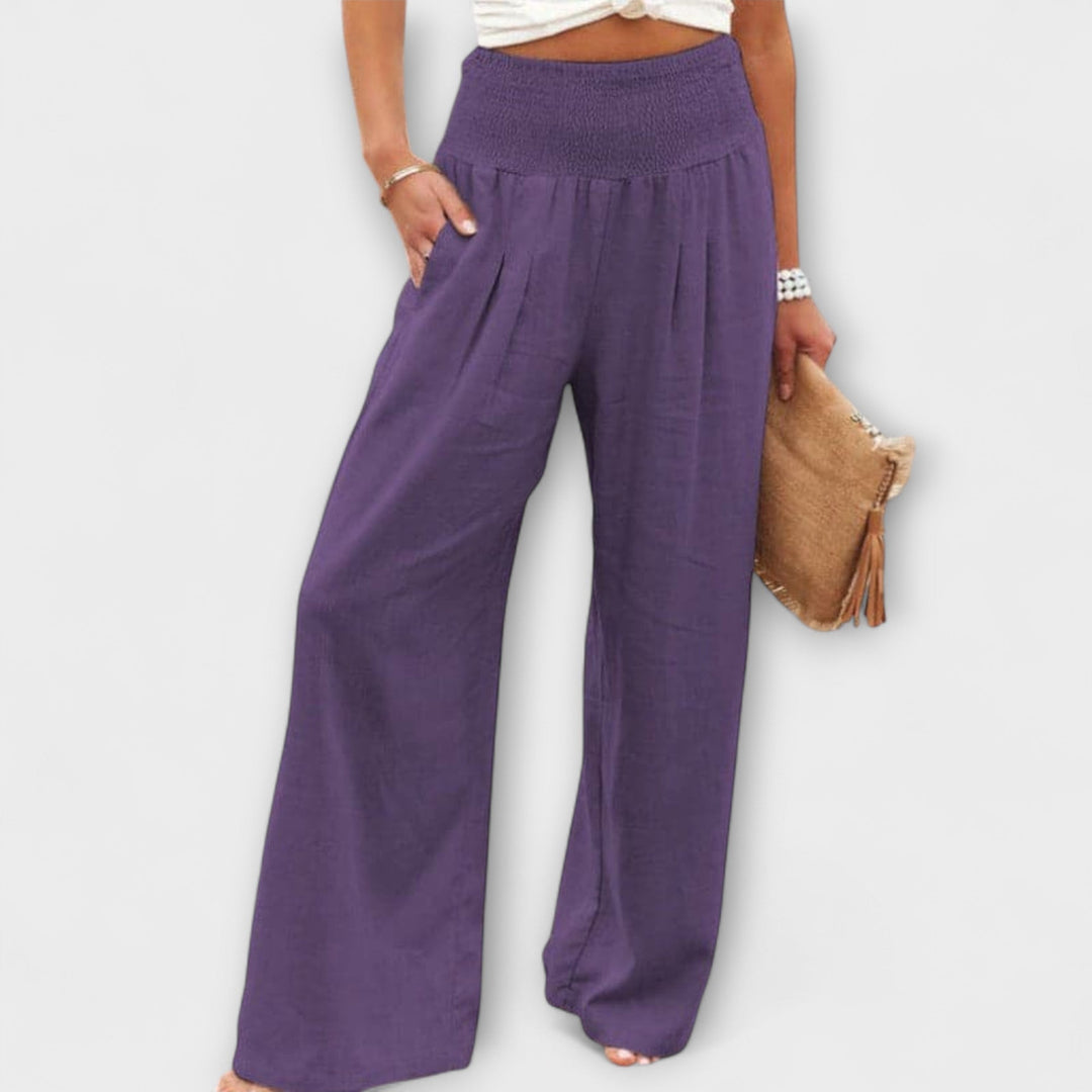 Macarena | Pantalón Holgado de Mujer de Talle Medio