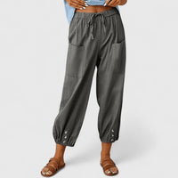 Estrella | Pantalón Ancho de Mujer de Algodón y Lino