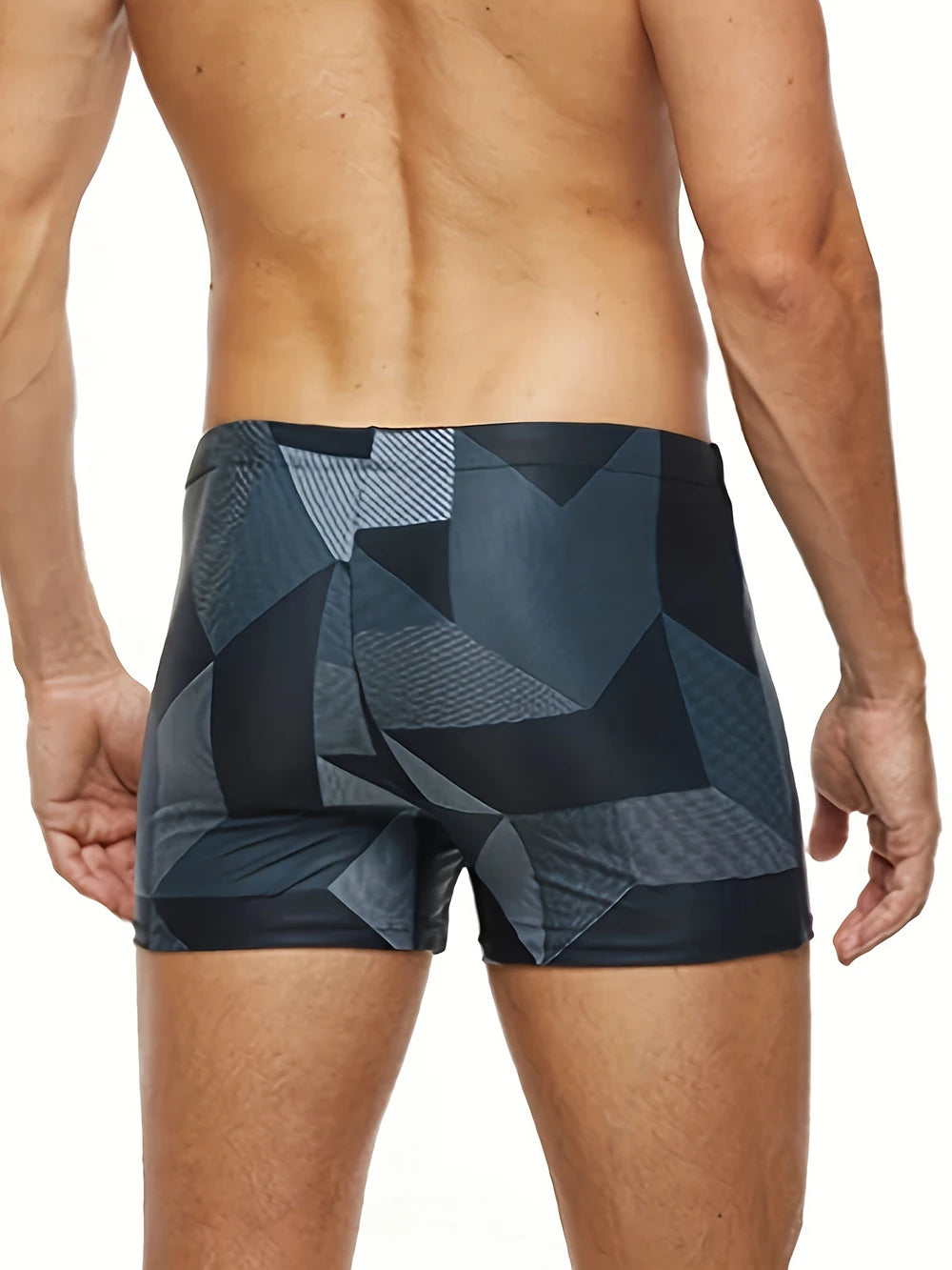 Diego | Bañador Bóxer con Estampado Geométrico para Hombre