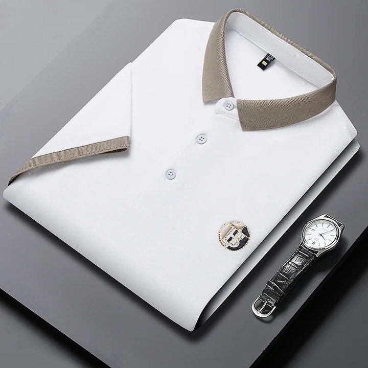 Mateo | Camisa Polo Elegante de Doble Tono