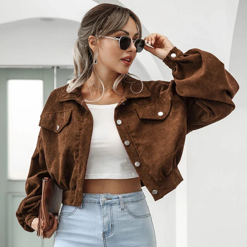 Fabia | Chaqueta Corta de Mujer de Pana
