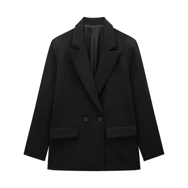 Zaida - Blazer Cruzada de Mujer Vintage con Bolsillos