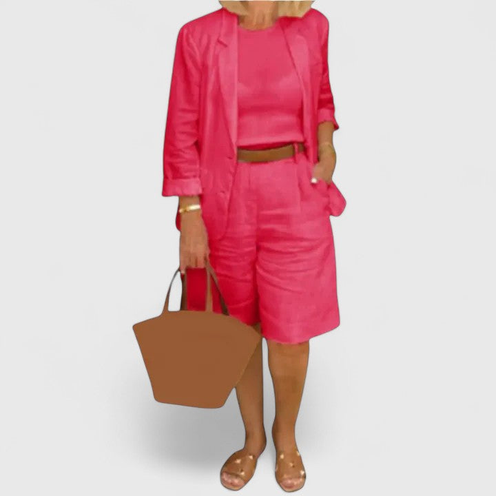 Herminia | Conjunto de Traje Elegante de 2 Piezas