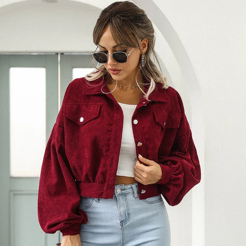Fabia | Chaqueta Corta de Mujer de Pana