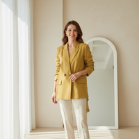 Zaida - Blazer Cruzada de Mujer Vintage con Bolsillos