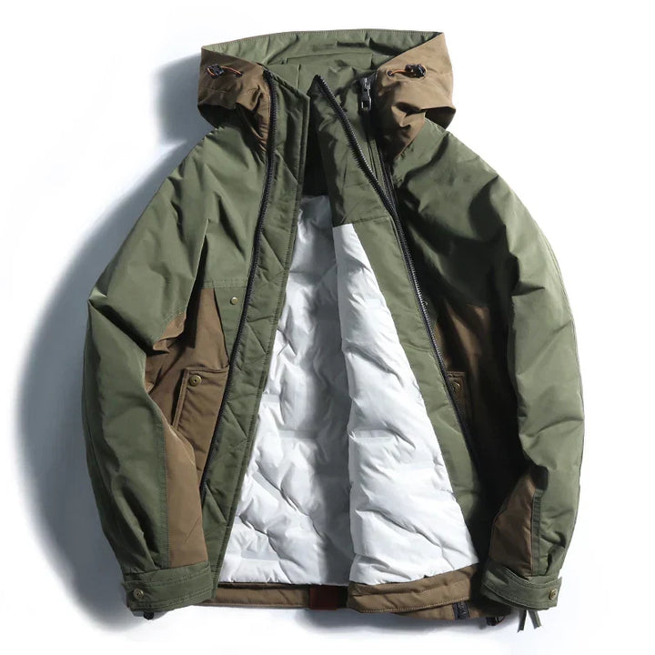 Evaristo | Chaqueta Color Block de Hombre con Doble Cremallera